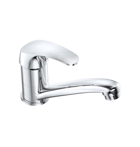 AQUASAN Uno baterija za sudoperu kratki izliv protočna 300809-16